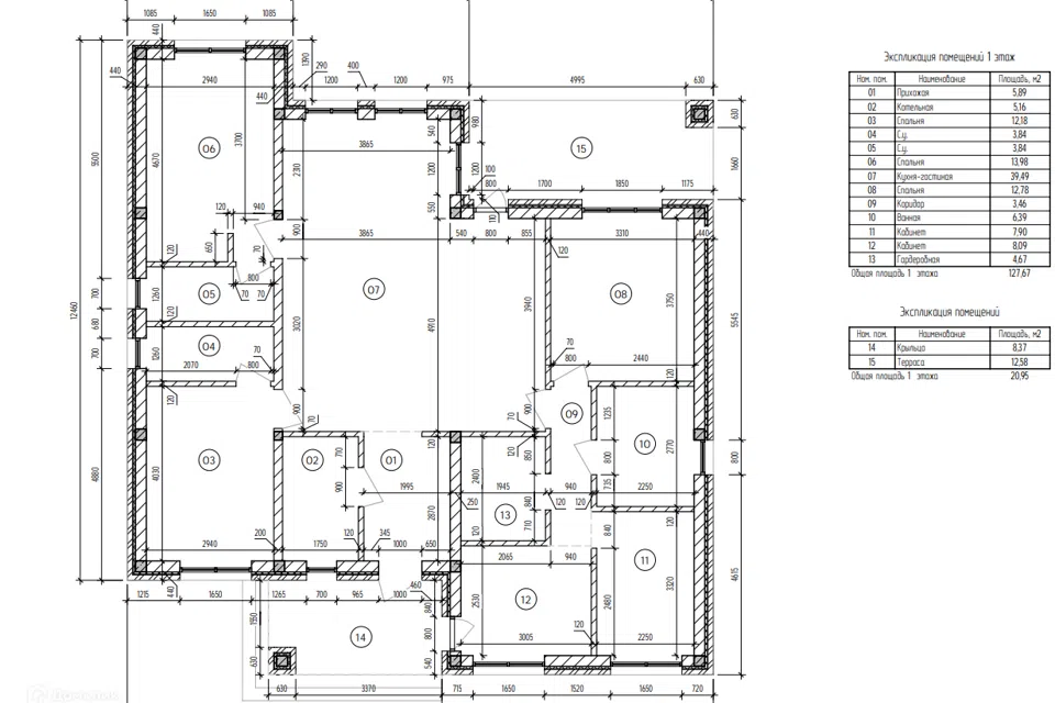 Проект дома Проект 108 из материала Кирпич площадью
127,67 м²,
4 спальни,
1 этаж