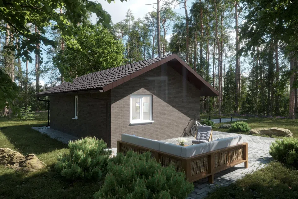 Проект дома Комфорт- Light из материала Каркасный дом площадью
       49,95 м²,
       2 спальни,
       1 этаж