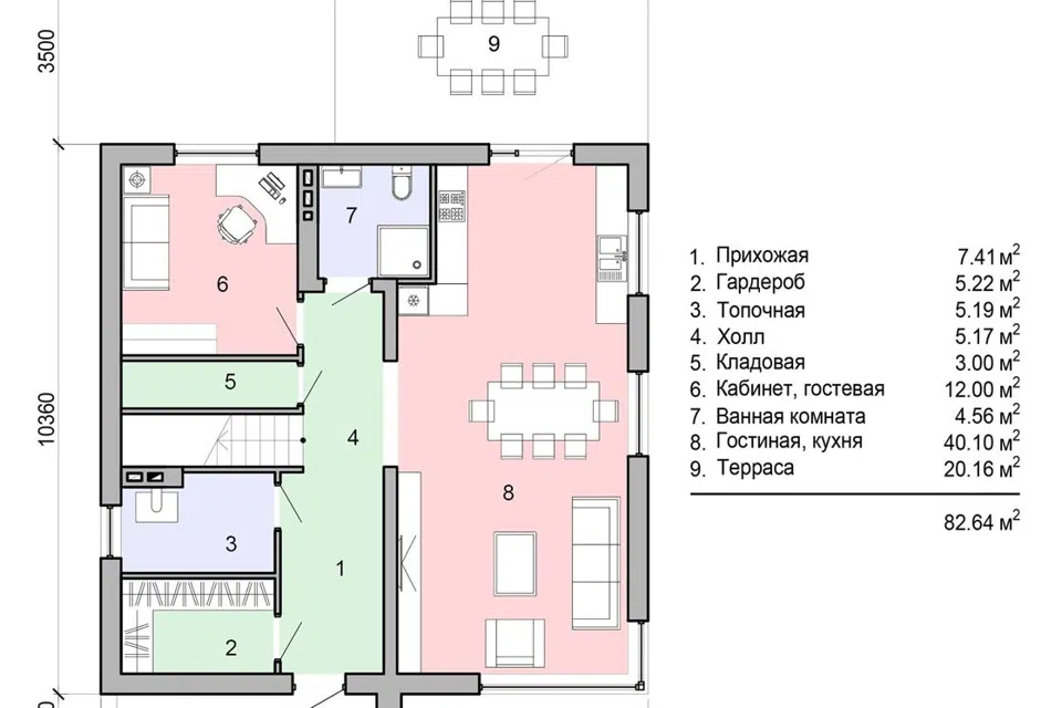 Проект дома Проект №441 из материала Газобетонные блоки площадью 
       160 м²,
       4 спальни,
       2 этажа