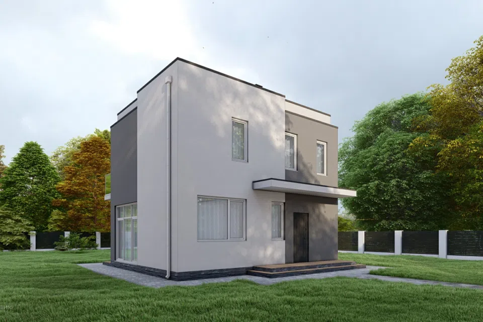 Проект дома Проект 134 из материала Кирпич площадью
97,54 м²,
4 спальни,
2 этажа