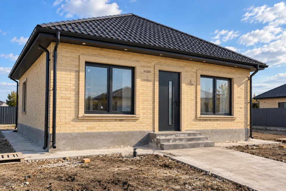 Проект дома Лайт из материала Кирпич площадью
       64 м²,
       2 спальни,
       1 этаж