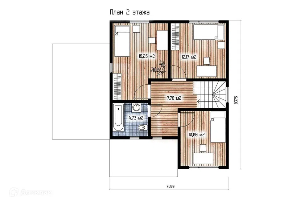 Проект дома Корфус из материала SIP-панели площадью
149 м²,
4 спальни,
2 этажа