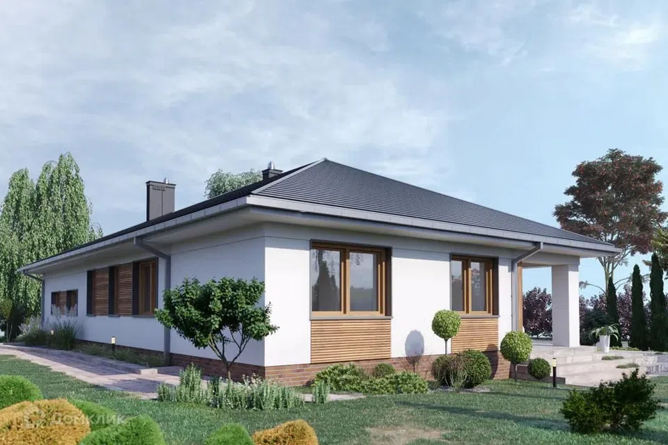 Проект дома Кабан из материала Кирпич площадью
       160 м²,
       3 спальни,
       1 этаж