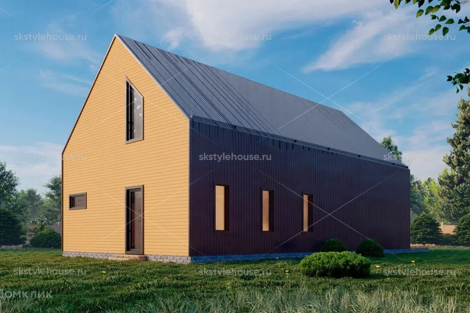 Проект дома Каркасный дом BARN 5.0 из материала Каркасный дом площадью
190 м²,
2 спальни,
2 этажа