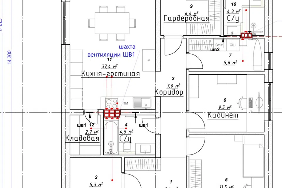 Проект дома Перспективный из материала Газосиликатные блоки площадью
       146 м²,
       3 спальни,
       1 этаж