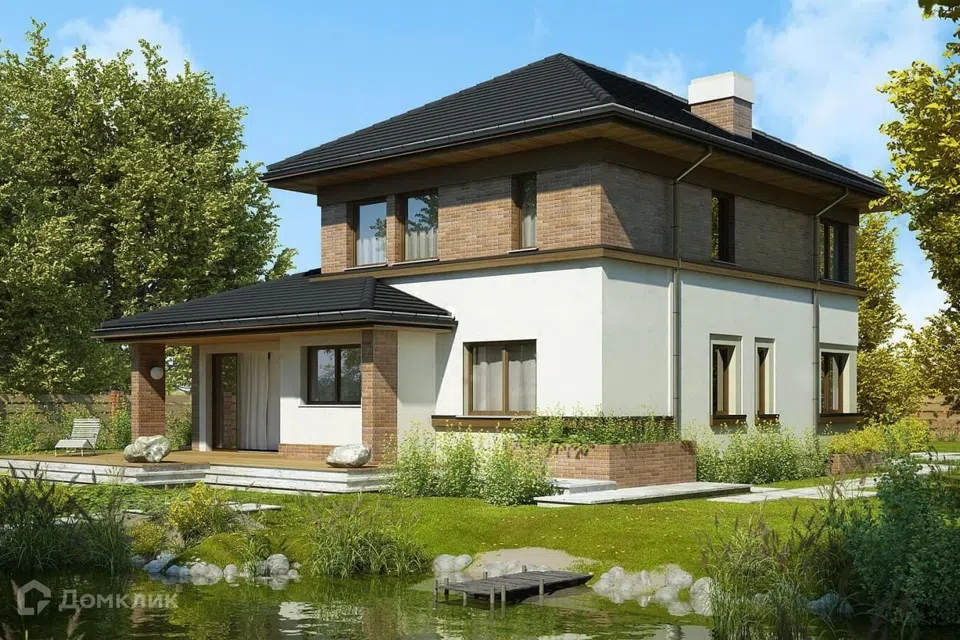 Проект дома Ван Гог из материала Каркасный дом площадью
161,58 м²,
4 спальни,
2 этажа