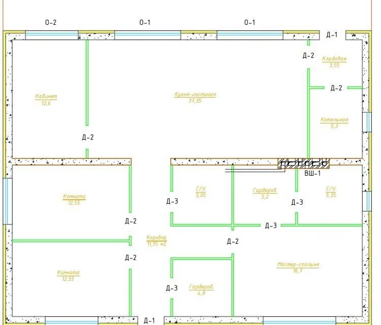 Проект дома Скандинавия 168 из материала Кирпич площадью 
       168 м²,
       4 спальни,
       1 этаж