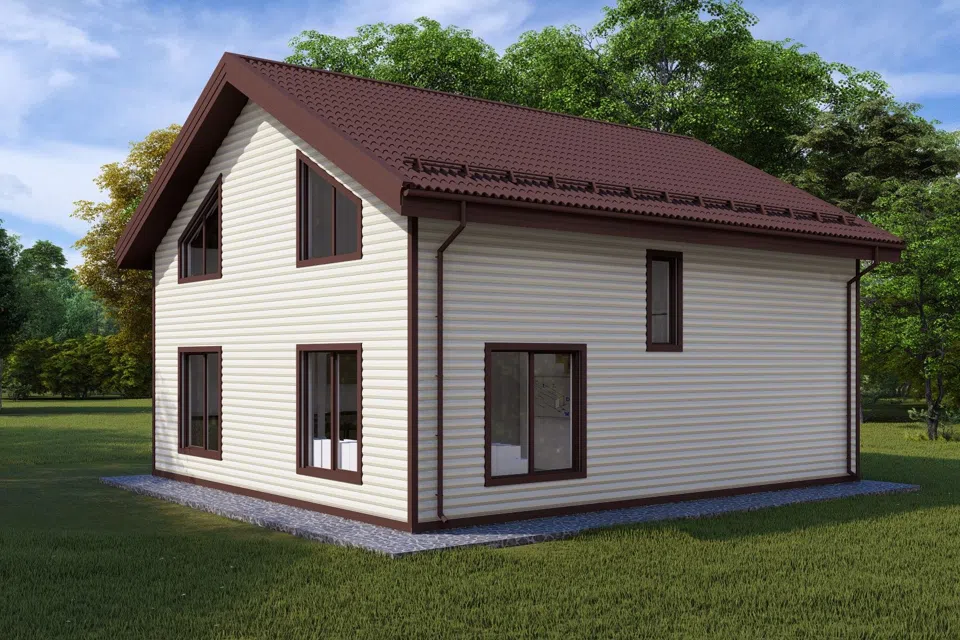 Проект дома МОККО из материала Каркасный дом площадью
151,5 м²,
4 спальни,
2 этажа