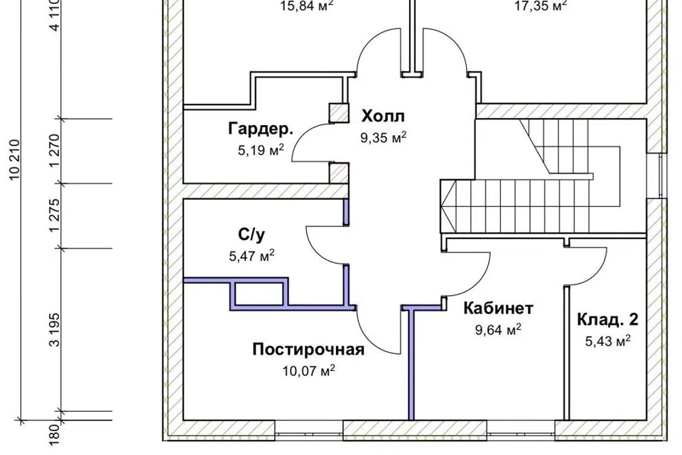 Проект дома ДГ 077 из материала Газосиликатные блоки площадью
       275,41 м²,
       3 спальни,
       2 этажа