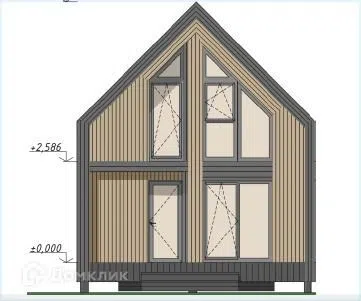 Проект дома RAUM 65 из материала Каркасно-щитовая технология площадью
68 м²,
2 спальни,
2 этажа