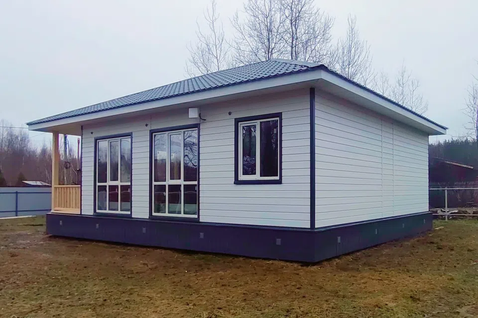 Проект дома Дом из СИП панелей 71 м² (996-ПД) из материала SIP-панели площадью
71 м²,
2 спальни,
1 этаж