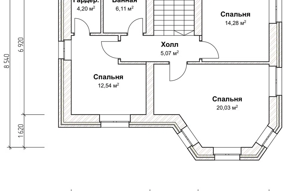Проект дома ДГ 090 из материала Кирпич площадью
       142,32 м²,
       3 спальни,
       2 этажа