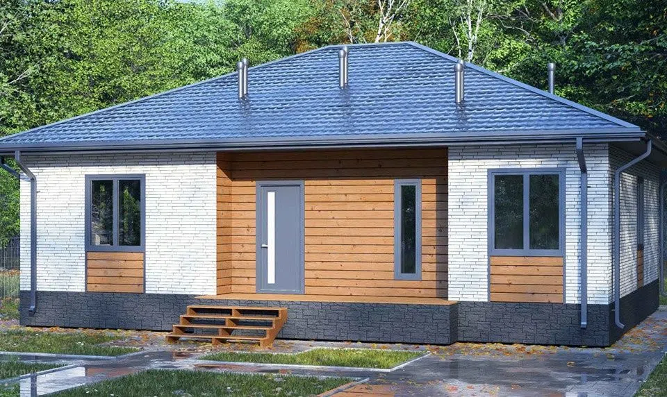 Проект дома Сахара из материала SIP-панели площадью 
       105,48 м²,
       3 спальни,
       1 этаж