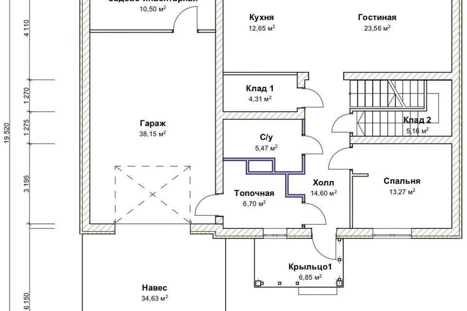 Проект дома ДГ 077 из материала Газосиликатные блоки площадью
       275,41 м²,
       3 спальни,
       2 этажа