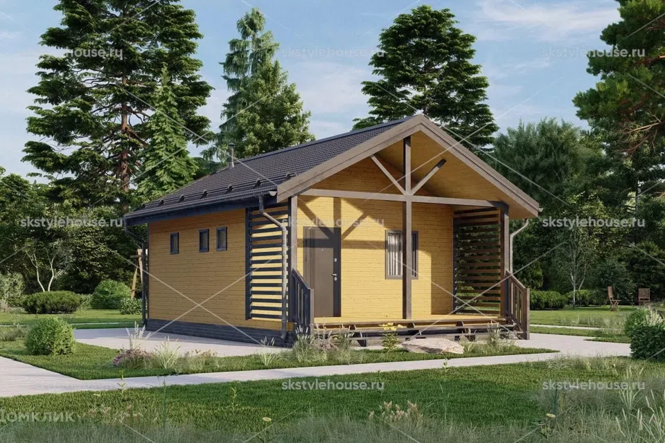 Проект дома Баня FIN SAUNA из материала Каркасный дом площадью
36 м²,
1 спальня,
1 этаж