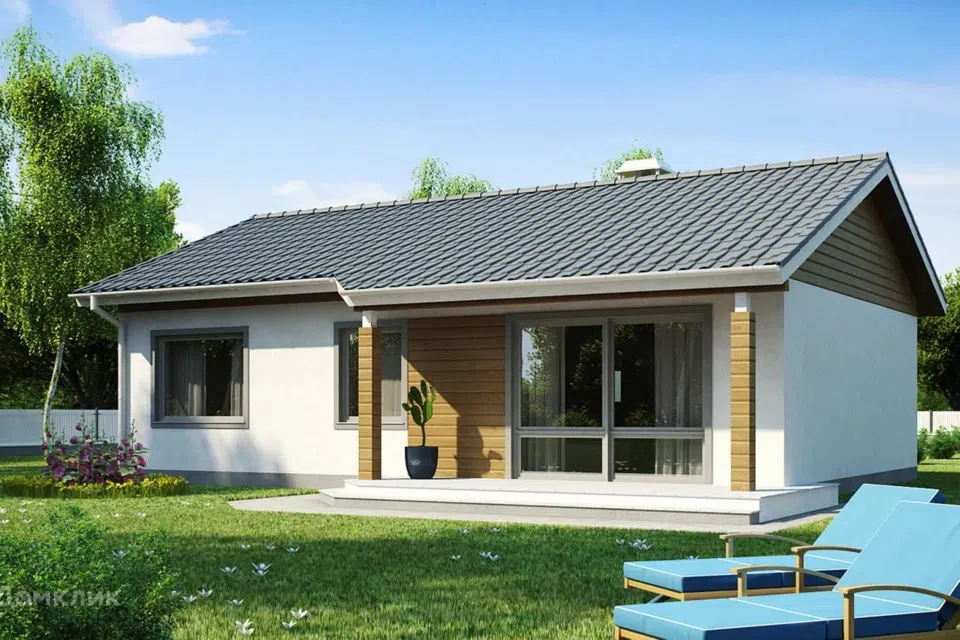 Проект дома Малой из материала Кирпич площадью
       90 м²,
       3 спальни,
       1 этаж