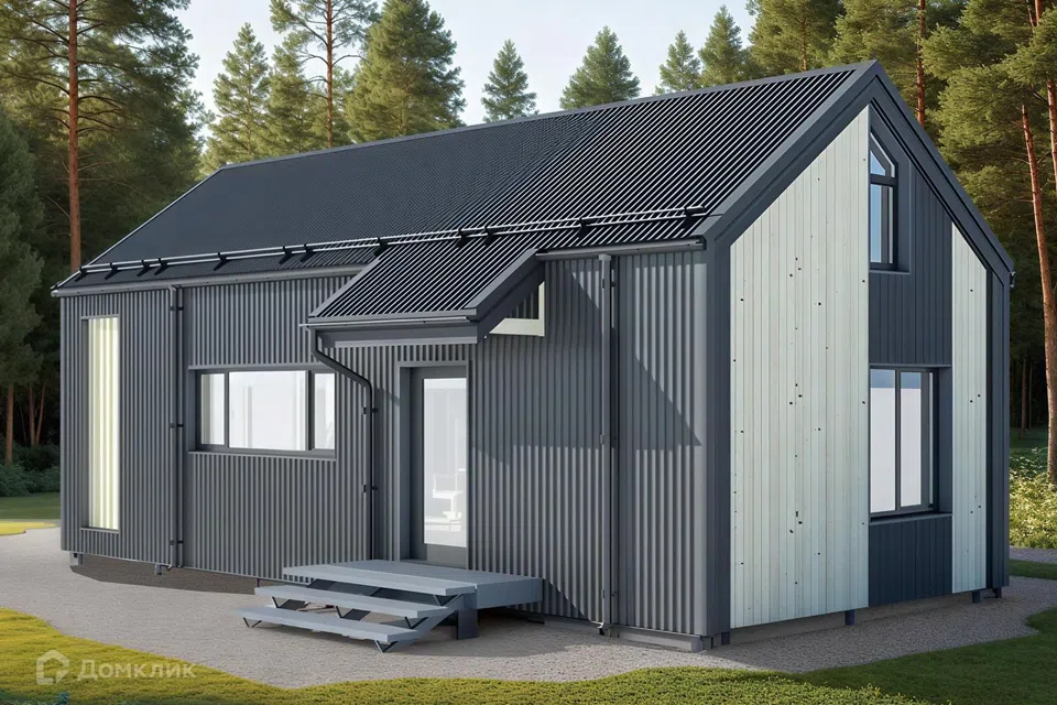 Проект дома TinyHaus К77 (лофт) из материала Каркасный дом площадью
68 м²,
2 спальни,
2 этажа