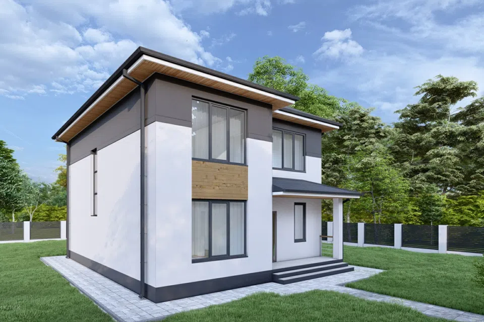 Проект дома Проект 164 из материала Кирпич площадью
173,65 м²,
4 спальни,
2 этажа