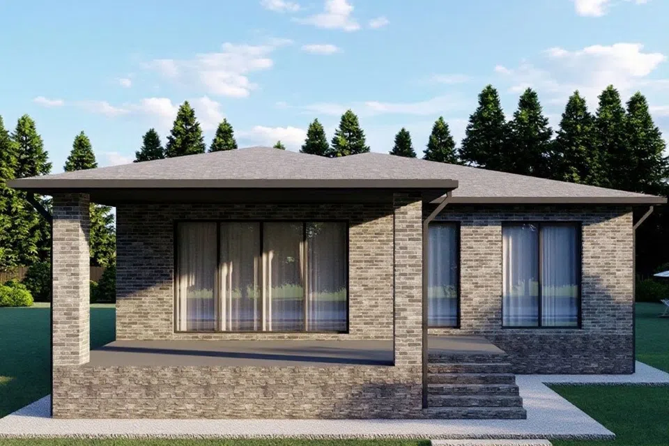 Проект дома Семейный -1 из материала Кирпич площадью
240 м²,
3 спальни,
1 этаж