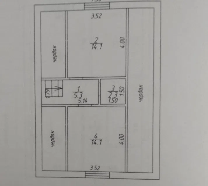 Проект дома Дом М4к - 100м из материала Кирпич площадью
100 м²,
4 спальни,
2 этажа
