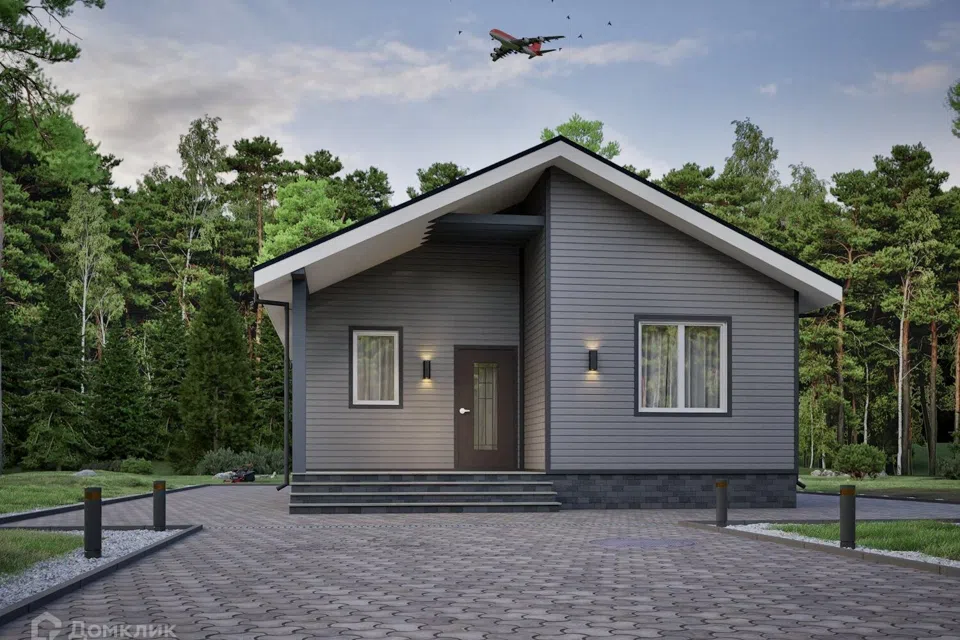 Проект дома P-H 1/8 из материала SIP-панели площадью
71,32 м²,
2 спальни,
1 этаж