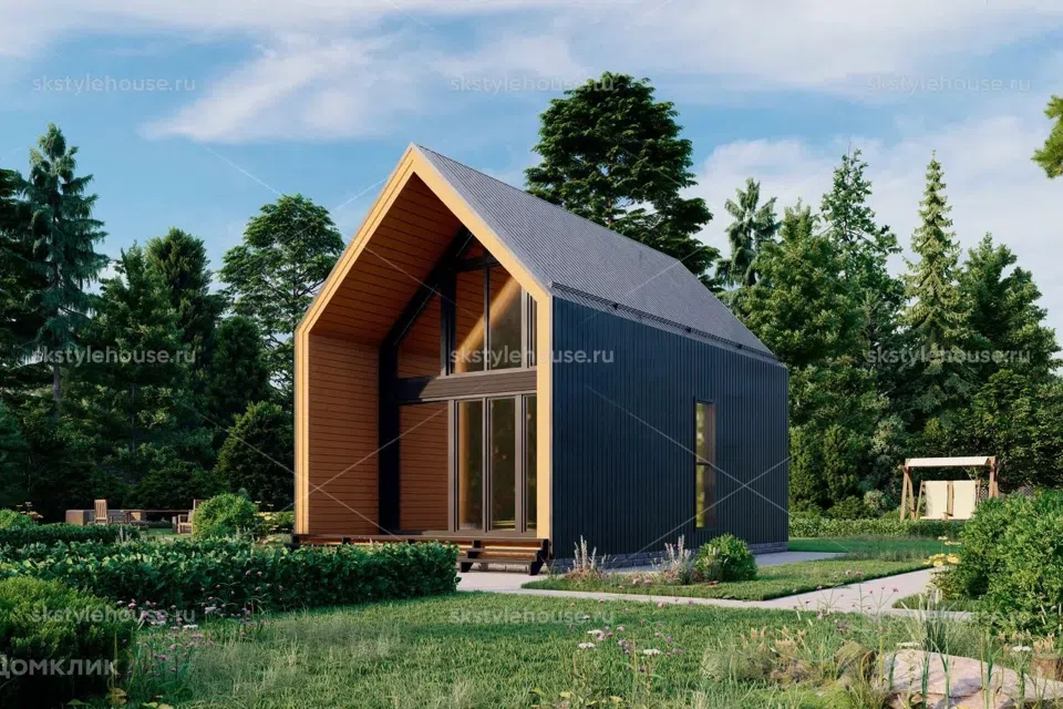 Проект дома Каркасный дом BARN SAUNA из материала Каркасный дом площадью
49,5 м²,
1 спальня,
2 этажа
