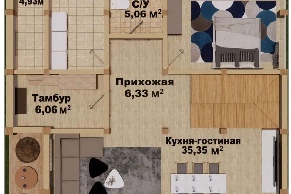 Проект дома Фахверк "Каширка" из материала Клееный брус площадью
       146,7 м²,
       3 спальни,
       2 этажа