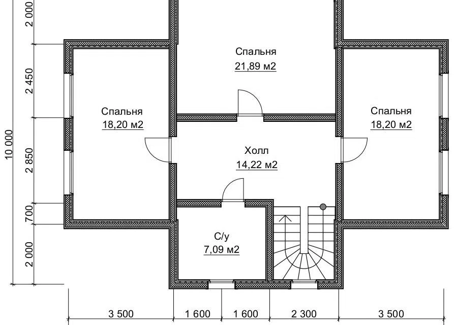 Проект дома ДК 131 из материала Каркасный дом площадью
       213,7 м²,
       4 спальни,
       2 этажа