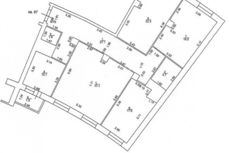 Продаётся 4-комнатная квартира, 136.1 м²