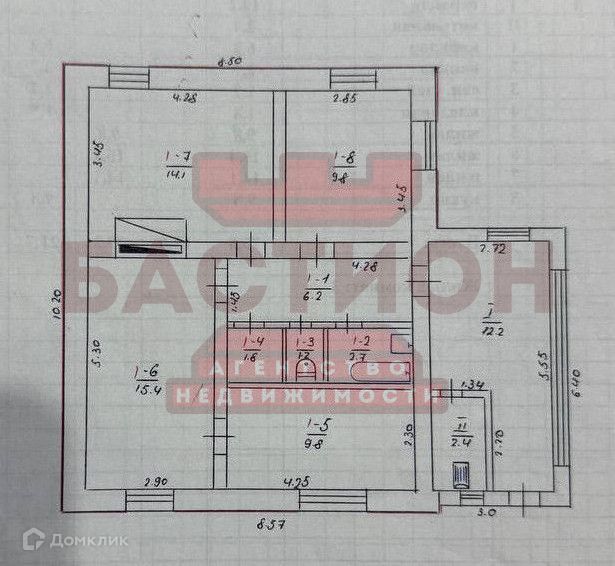 Продаётся 1-этажный дом, 75 м²