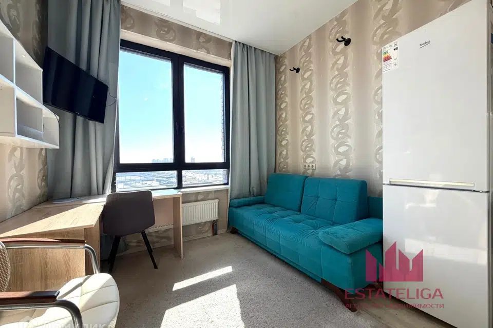 Продаётся 1-комнатная квартира, 38.6 м²