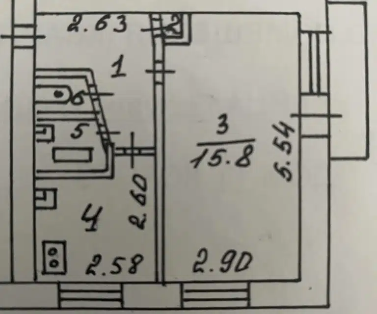 Продаётся 1-комнатная квартира, 29.7 м²