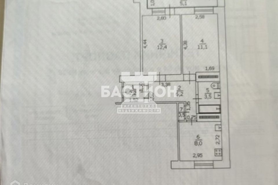 Продаётся 2-комнатная квартира, 49 м²