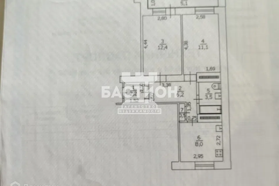 Продаётся 2-комнатная квартира, 49 м²
