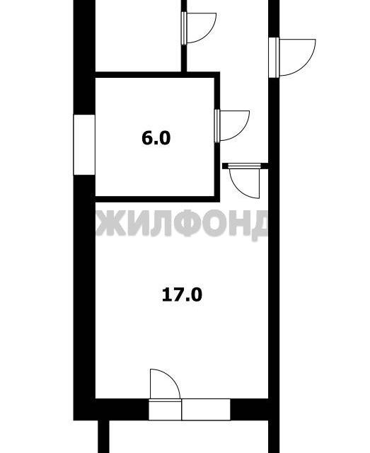 Продаётся 1-комнатная квартира, 29 м²