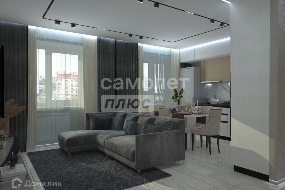 Продаётся 2-комнатная квартира, 60.6 м²