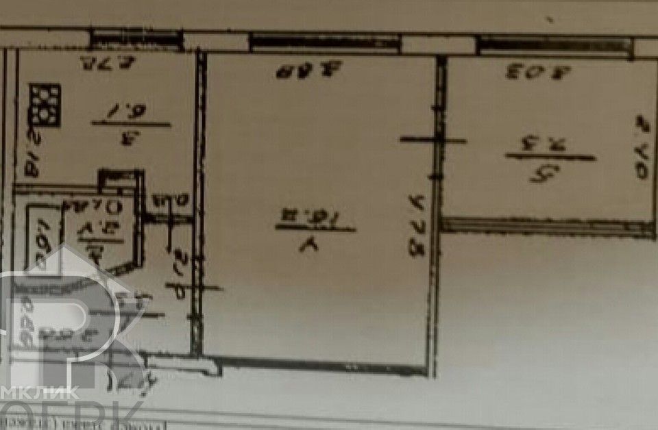 Продаётся 2-комнатная квартира, 35.9 м²