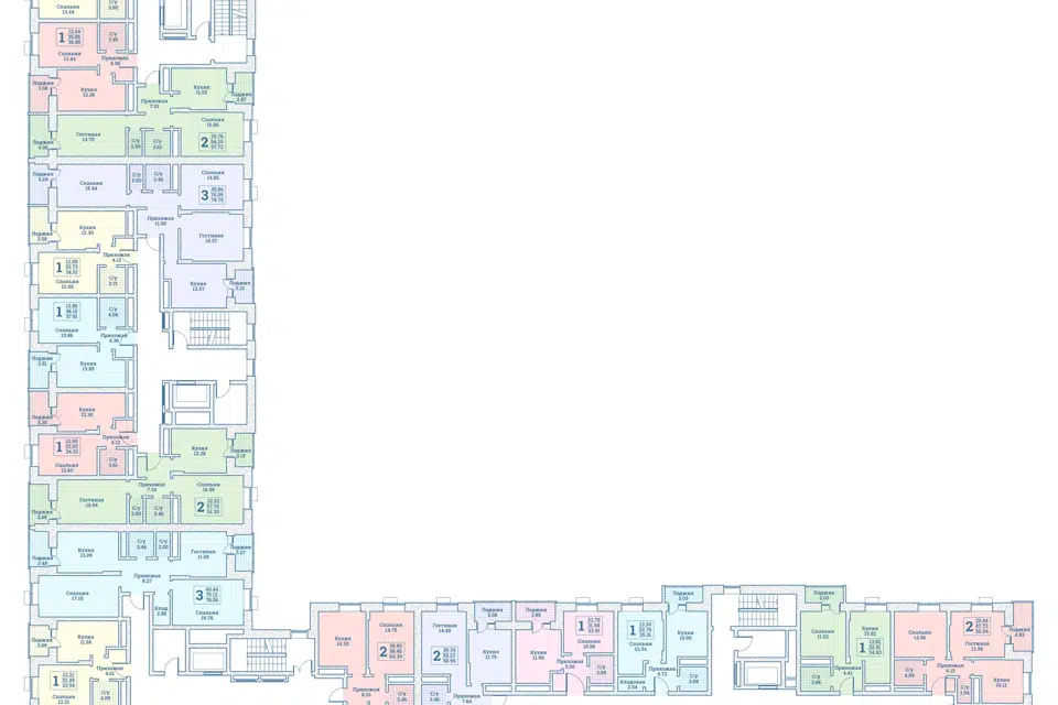Продаётся 1-комнатная квартира, 34.7 м²