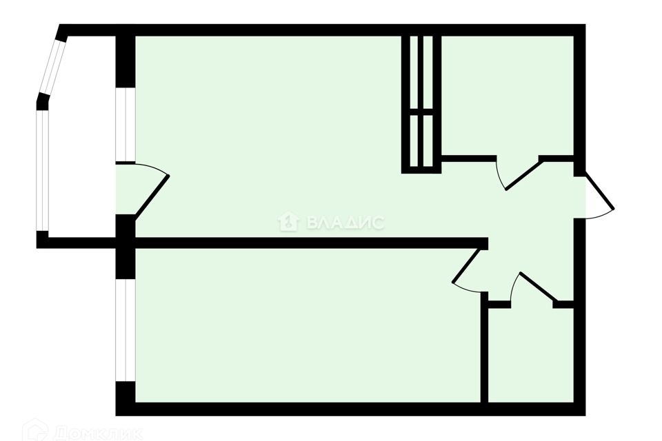 Продаётся 1-комнатная квартира, 34 м²