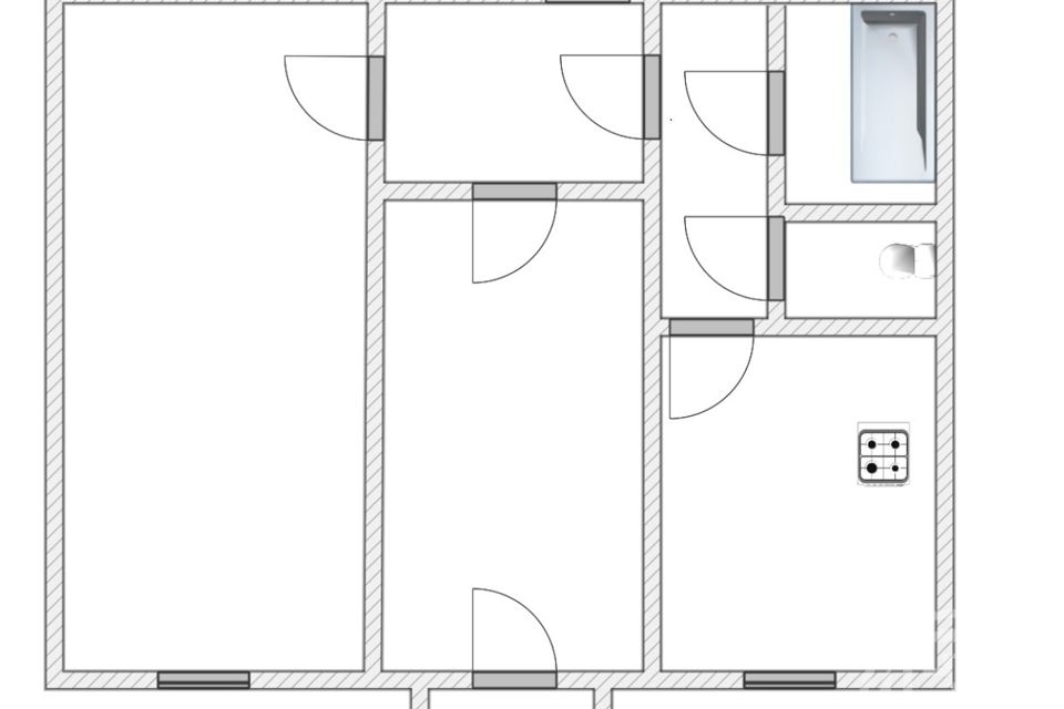 Продаётся 2-комнатная квартира, 52.7 м²