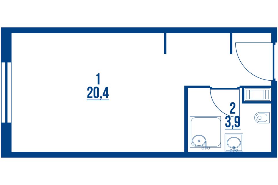 Продаётся студия, 24.3 м²