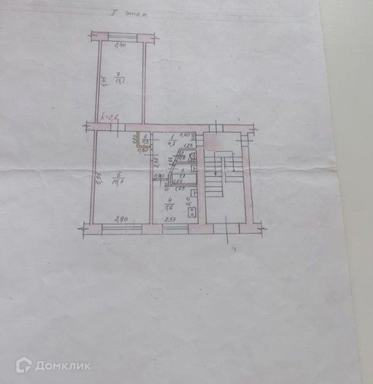 Продаётся 2-комнатная квартира, 42.2 м²