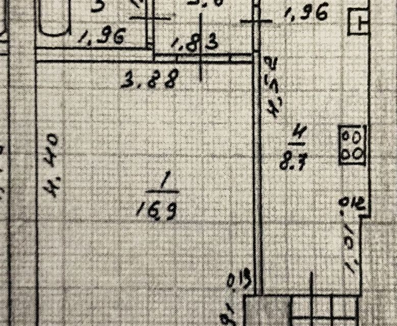 Продаётся 1-комнатная квартира, 34.3 м²