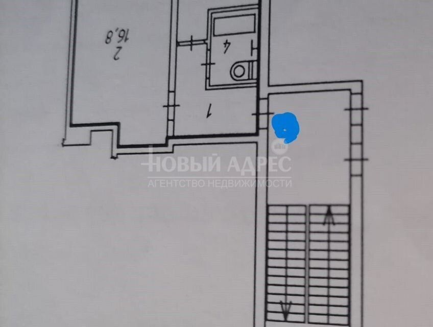 Продаётся 1-комнатная квартира, 30 м²