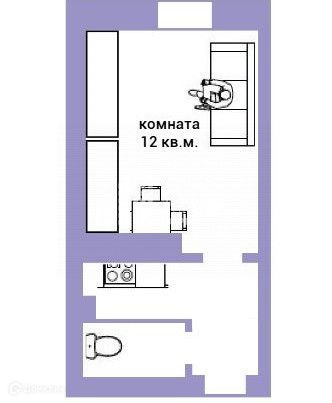 Продаётся комната в 1-комн. квартире, 12 м²