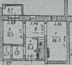 Продаётся 4-комнатная квартира, 119.5 м²