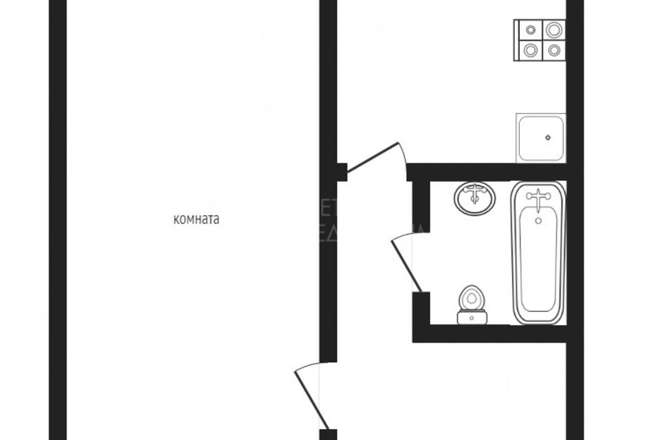 Продаётся 1-комнатная квартира, 29.2 м²
