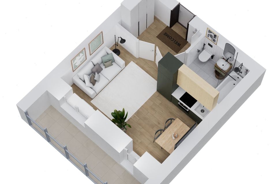 Продаётся студия, 28.77 м²