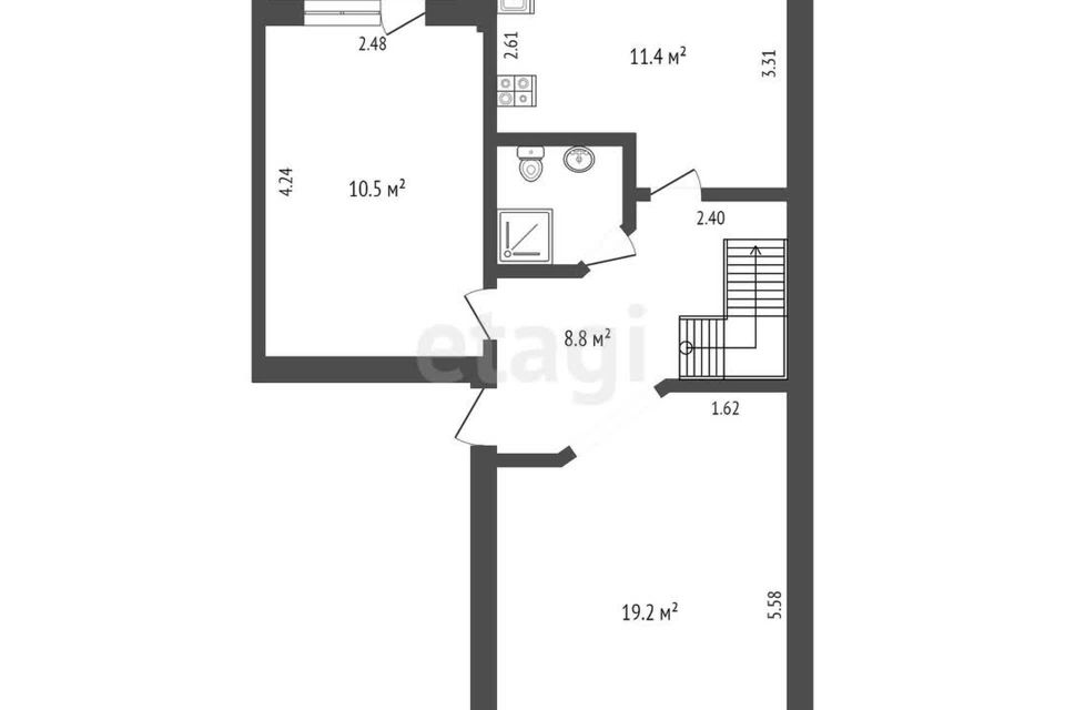 Продаётся 4-комнатная квартира, 107.3 м²