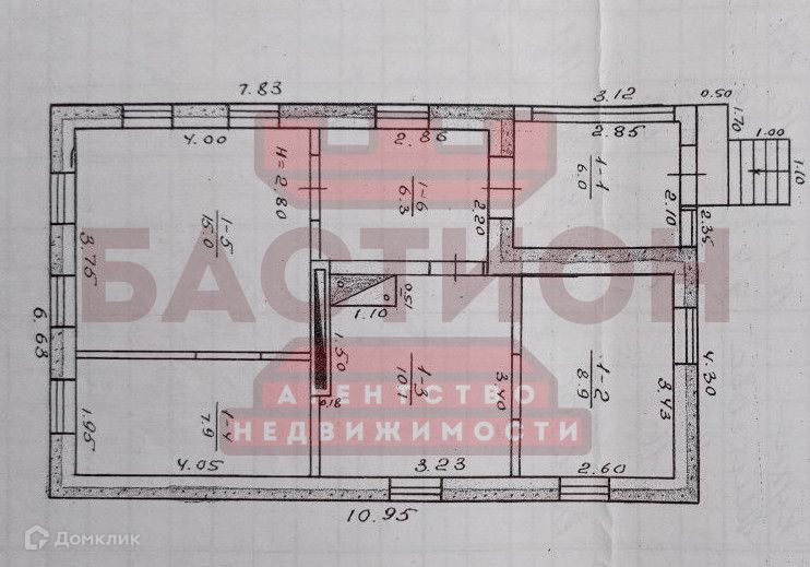 Продаётся 1-этажный дом, 54.2 м²